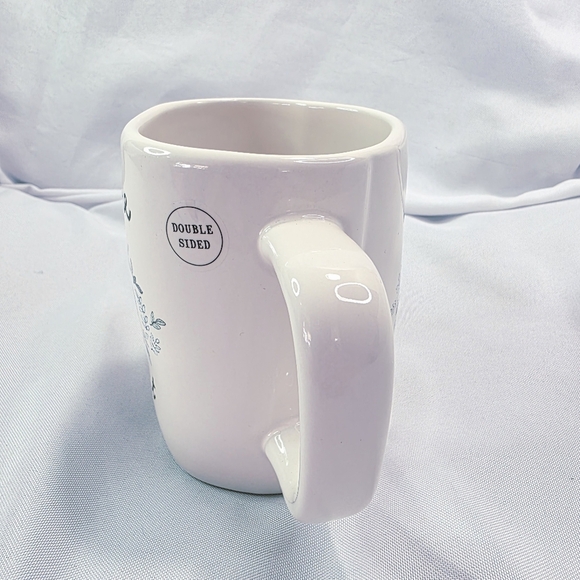 Rae Dunn "YOU ARE PAWFECT" Double Sided Paw Print Dog Mug Magenta Artisan NEW - Picture 2 of 8